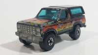 1982 Hot Wheels Ford Bronco Black Die Cast Toy Car SUV Vehicle BW Hong Kong