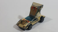 1977 Hot Wheels Buzz-Off The Gold One Gold Chrome Die Cast Toy Car Vehicle with Opening Rear Hood