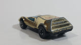 1977 Hot Wheels Buzz-Off The Gold One Gold Chrome Die Cast Toy Car Vehicle with Opening Rear Hood