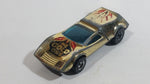 1977 Hot Wheels Buzz-Off The Gold One Gold Chrome Die Cast Toy Car Vehicle with Opening Rear Hood