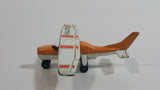 Vintage 1974 Lesney Matchbox N94209 Cessna Propeller Plane Orange and White Die Cast Toy Airplane Aircraft Passenger Vehicle
