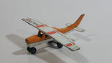 Vintage 1974 Lesney Matchbox N94209 Cessna Propeller Plane Orange and White Die Cast Toy Airplane Aircraft Passenger Vehicle