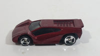 1999 Hot Wheels Maximizer Dark Red Die Cast Toy Car - McDonald's Happy Meal 10/16