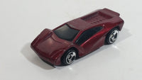 1999 Hot Wheels Maximizer Dark Red Die Cast Toy Car - McDonald's Happy Meal 10/16