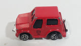 Vintage Buddy L "Metal Made" Mini Fire Dept. Red Die Cast Toy Car Vehicle