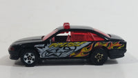 2004 Hot Wheels Smashville Police Cruiser Black Die Cast Toy Emergency Response Cop Vehicle