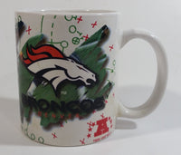 1997 Hunter Mfg NFL Football Team Denver Broncos Ceramic Coffee Mug Sports Collectible