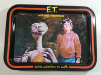 Vintage 1982 Universal City Studios E.T. The Extra Terrestrial in His Adventure On Earth Metal Lunch TV Tray Movie Film Collectible