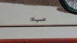 Vintage Early Model Bugatti Antique Car with House in Background 12" x 16" Wood Framed Glass Mirror Man Cave Garage Collectible