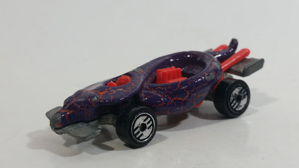 1995 Hot Wheels Krackle Cars Turboa Snake Purple Die Cast Toy Car Vehicle UH