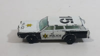 Yatming Ford Station Wagon No. 1015 White Police Cop #115 Die Cast Toy Car Vehicle