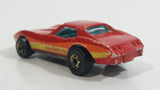 1982 Hot Wheels Gold Hot Ones Corvette Stingray Red Die Cast Toy Car Vehicle - Malaysia