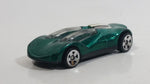 1999 Hot Wheels Double Cross Metalflake Dark Green Die Cast Toy Car Vehicle McDonald's Happy Meal 9/16