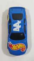 1998 Hot Wheels Racer Nascar #44 Blue Die Cast Toy Race Car Vehicle McDonald's Happy Meal