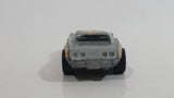 1988 Hot Wheels Chevrolet Corvette Stingray Metalflake Silver Die Cast Toy Car Vehicle