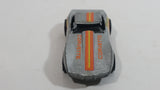 1988 Hot Wheels Chevrolet Corvette Stingray Metalflake Silver Die Cast Toy Car Vehicle