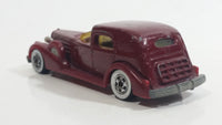 1983 Hot Wheels '35 Classic Caddy Cadillac Maroon Die Cast Toy Car Vehicle