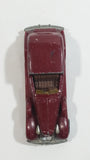 1983 Hot Wheels '35 Classic Caddy Cadillac Maroon Die Cast Toy Car Vehicle