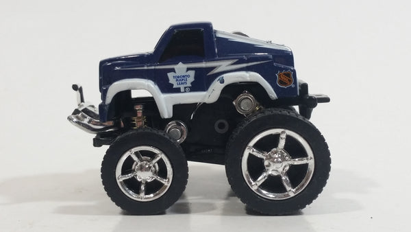 Fleer Collectibles NHL Ice Hockey Team Toronto Maple Leafs Mini Monster Truck Pullback Motorized Friction Die Cast Toy Car Vehicle