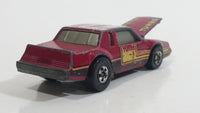 1985 Hot Wheels Crack Ups Hood Basher Stock Car Maroon Turbo Die Cast Toy Car Vehicle Hong Kong