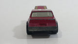 1985 Hot Wheels Crack Ups Hood Basher Stock Car Maroon Turbo Die Cast Toy Car Vehicle Hong Kong