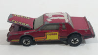 1985 Hot Wheels Crack Ups Hood Basher Stock Car Maroon Turbo Die Cast Toy Car Vehicle Hong Kong