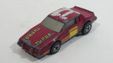 1985 Hot Wheels Crack Ups Hood Basher Stock Car Maroon Turbo Die Cast Toy Car Vehicle Hong Kong