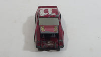 1985 Hot Wheels Crack Ups Hood Basher Stock Car Maroon Turbo Die Cast Toy Car Vehicle Hong Kong