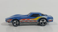 2000 Hot Wheels Chevrolet Corvette Stingray Blue Die Cast Toy Car Vehicle