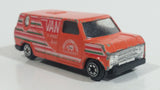 Vintage Yatming No. 1501 Ford Econoline E-150 Van Orange "International Tournament" 5-Speed 4WD Die Cast Toy Car Vehicle