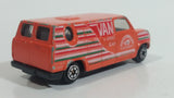 Vintage Yatming No. 1501 Ford Econoline E-150 Van Orange "International Tournament" 5-Speed 4WD Die Cast Toy Car Vehicle