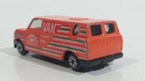 Vintage Yatming No. 1501 Ford Econoline E-150 Van Orange "International Tournament" 5-Speed 4WD Die Cast Toy Car Vehicle