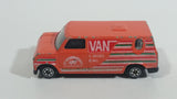 Vintage Yatming No. 1501 Ford Econoline E-150 Van Orange "International Tournament" 5-Speed 4WD Die Cast Toy Car Vehicle