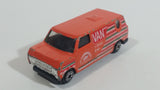 Vintage Yatming No. 1501 Ford Econoline E-150 Van Orange "International Tournament" 5-Speed 4WD Die Cast Toy Car Vehicle