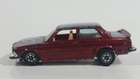 Yatming BMW 320i Dark Red M-Power Blue #320 Turbo Rally No. 1029 Die Cast Toy Car Vehicle