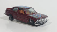 Yatming BMW 320i Dark Red M-Power Blue #320 Turbo Rally No. 1029 Die Cast Toy Car Vehicle