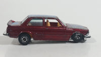 Yatming BMW 320i Dark Red M-Power Blue #320 Turbo Rally No. 1029 Die Cast Toy Car Vehicle