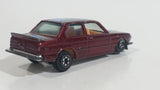 Yatming BMW 320i Dark Red M-Power Blue #320 Turbo Rally No. 1029 Die Cast Toy Car Vehicle