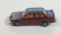 Yatming BMW 320i Dark Red M-Power Blue #320 Turbo Rally No. 1029 Die Cast Toy Car Vehicle