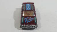 Yatming BMW 320i Dark Red M-Power Blue #320 Turbo Rally No. 1029 Die Cast Toy Car Vehicle