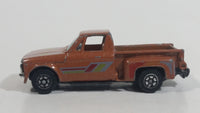 1980s Yatming Chevrolet LUV Stepside Pickup Truck Copper Brown No. 1700 Die Cast Toy Car Vehicle - Made in Thailand