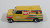 Vintage Yatming Ford Econoline E-150 Van Yellow "International Tournament" 5-Speed 4WD Die Cast Toy Car Vehicle No. 1501