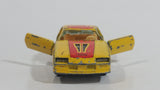 Vintage Yatming No. 1086 1983 Chevy Camaro Z28 Yellow Die Cast Toy Car Vehicle