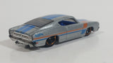 2014 Hot Wheels HW Work Shop Muscle Mania '69 Ford Torino Metalflake Grey Die Cast Toy Muscle Car Vehicle