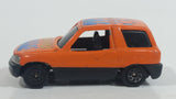 Rare HTF Yatming No. 825 Toyota Rav4 "Wave!" Orange Die Cast Toy Car Vehicle