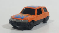 Rare HTF Yatming No. 825 Toyota Rav4 "Wave!" Orange Die Cast Toy Car Vehicle