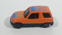 Rare HTF Yatming No. 825 Toyota Rav4 "Wave!" Orange Die Cast Toy Car Vehicle