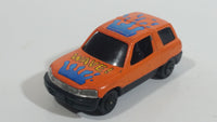 Rare HTF Yatming No. 825 Toyota Rav4 "Wave!" Orange Die Cast Toy Car Vehicle