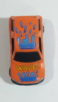 Rare HTF Yatming No. 825 Toyota Rav4 "Wave!" Orange Die Cast Toy Car Vehicle