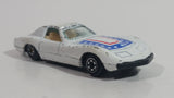 Yatming No. 1002 Chevrolet Corvette Racer White Die Cast Toy Car Vehicle